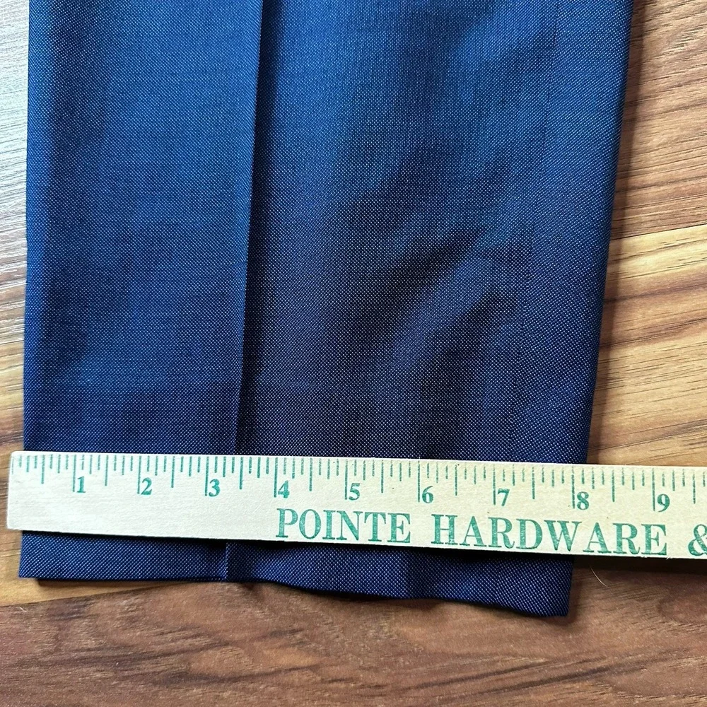 Lot of 2 Canali Dress Pants Mens 42x29 Blue/Brown Wool Pleated Made in Italy